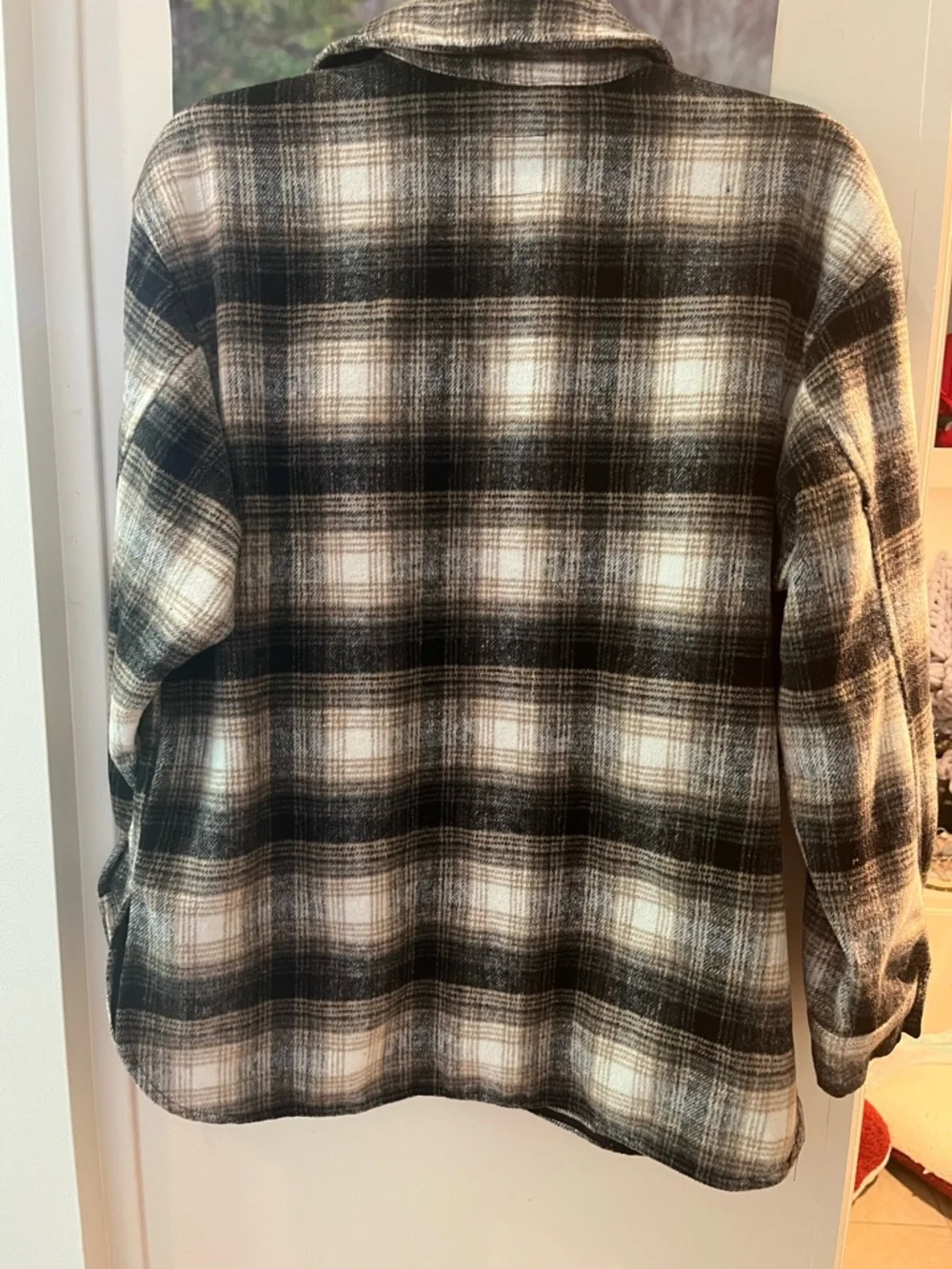 wild fable Black, Brown & Cream Plaid Shacket M - Picture 6 of 6